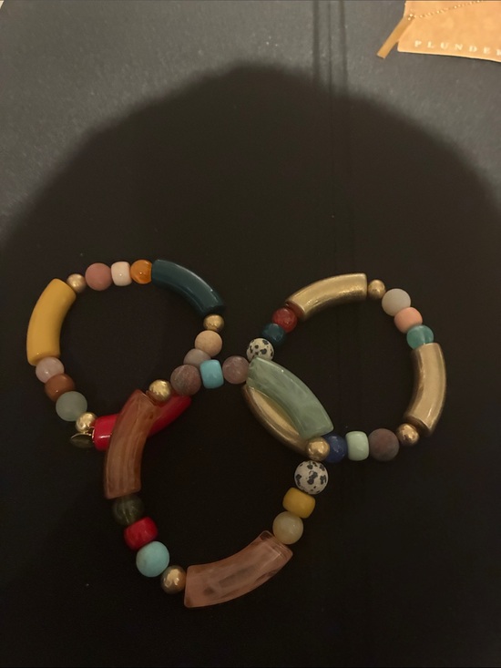 Plunder Jewelry - Plunder Multicolor Beaded Stretch Bracelet Trio